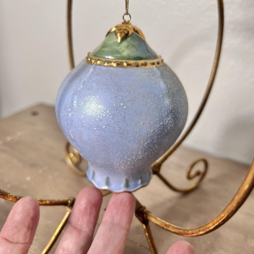 Vtg Bradford Exchange Fairy Ornament Set w/ Gold Stands Butterfly Detail 3-Piece - Picture 7 of 11